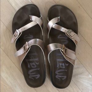 Target rose gold sandals